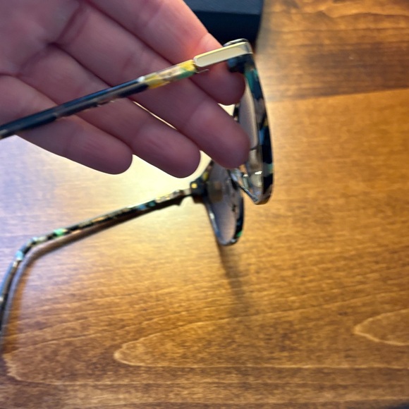 Warby Parker Women's Esme Black and Green sunglasses - Picture 5 of 7